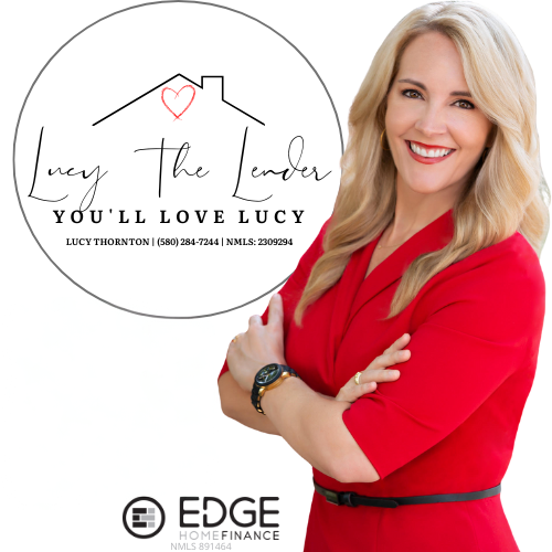 The Lucy the Lender badge — a circular seal with a portrait of Lucy Thornton
